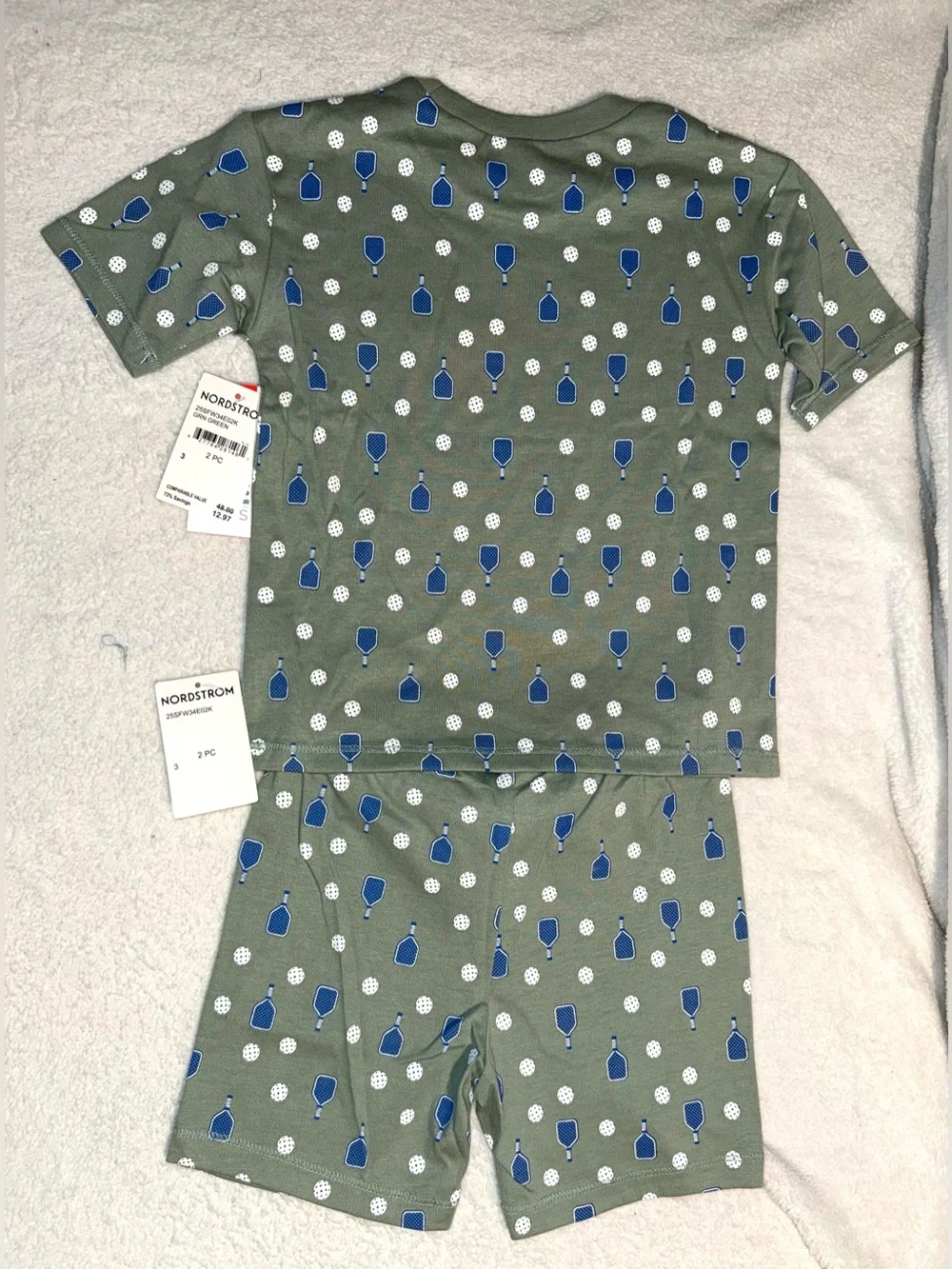 Petit Lem Kids' Pickleball Jersey T-Shirt & Shorts Set, size 3T, NWT